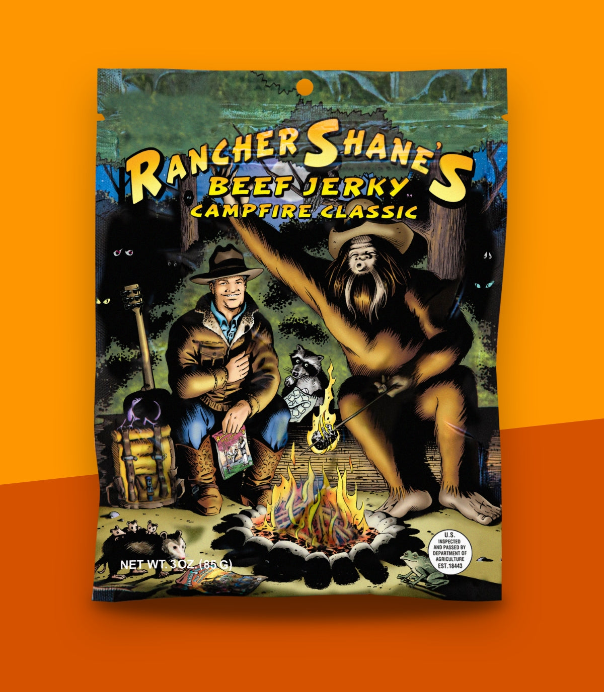 Rancher Shane's Campfire Classic All-Natural Beef Jerky front of package