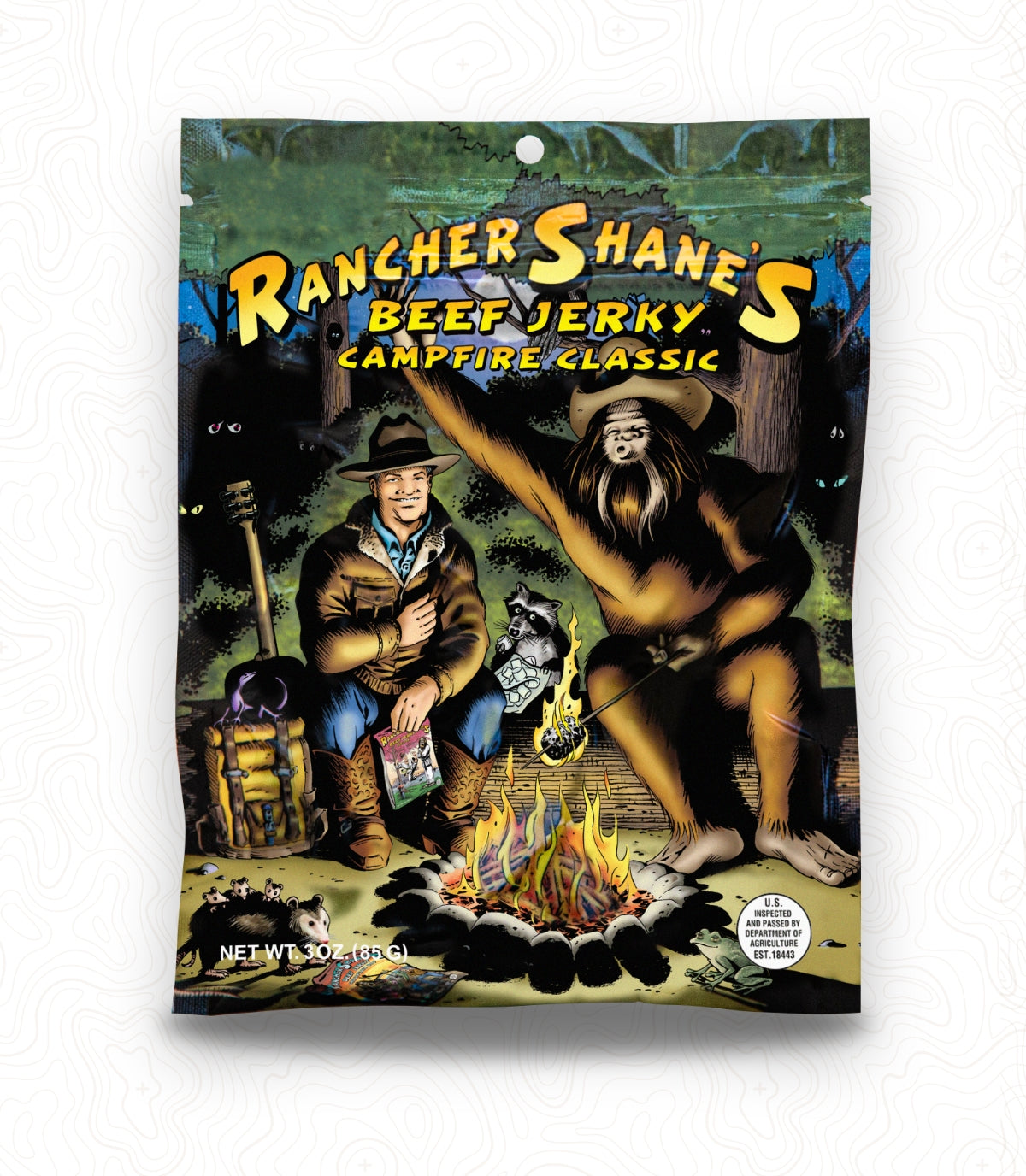 Rancher Shane's Campfire Classic All-Natural Beef Jerky front of package